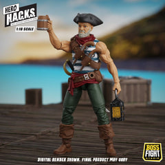Hero H.A.C.K.S. Core Action Figure 1/18 Heroes and Villains Wave 1 Daniel Wright: Pirate Quartermaster 0814800025749