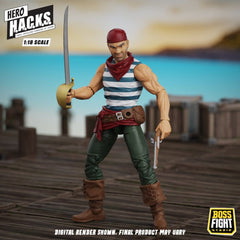 Hero H.A.C.K.S. Core Action Figure 1/18 Heroes and Villains Wave 1 Daniel Wright: Pirate Quartermaster 0814800025749