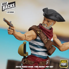 Hero H.A.C.K.S. Core Action Figure 1/18 Heroes and Villains Wave 1 Daniel Wright: Pirate Quartermaster 0814800025749