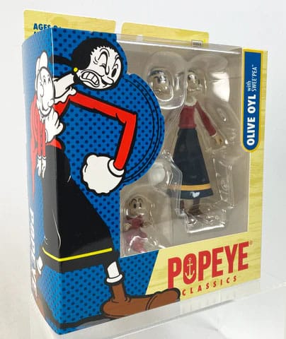 Popeye Action Figure Wave 01 Olive Oyl 0814800022922