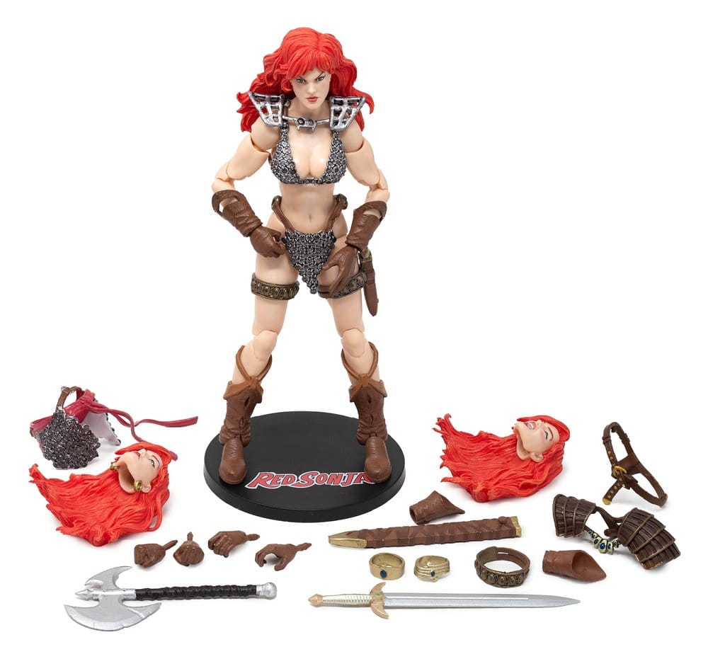 Red Sonja Epic H.A.C.K.S. Action Figure 1/12 Scale Immortal Red Sonja 0814800025824