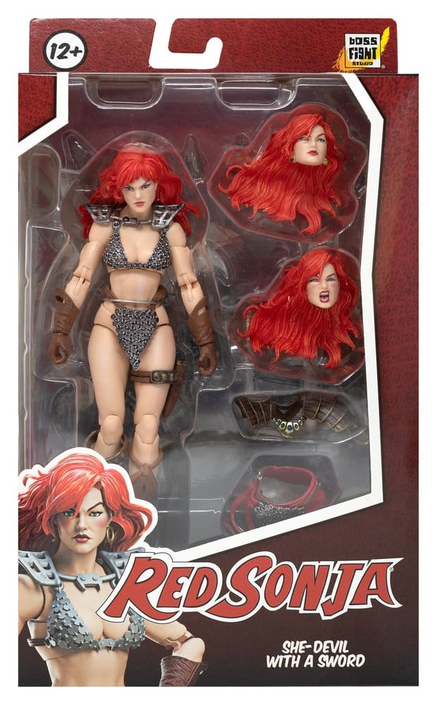 Red Sonja Epic H.A.C.K.S. Action Figure 1/12 Scale Immortal Red Sonja 0814800025824
