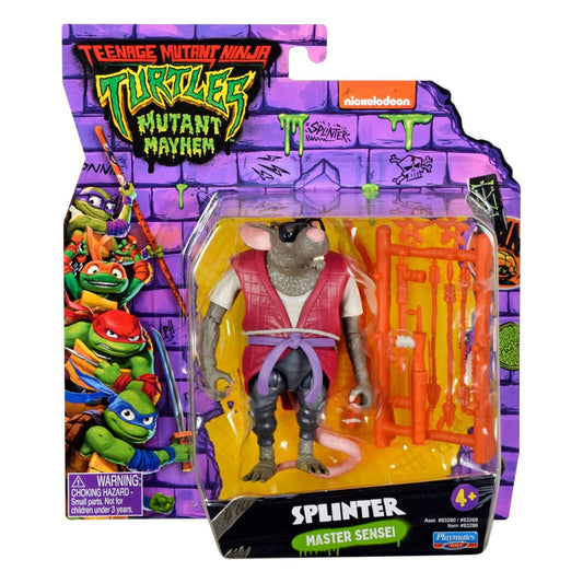 Teenage Mutant Ninja Turtles: Mutant Mayhem Action Figure Splinter 10 cm 0043377355069