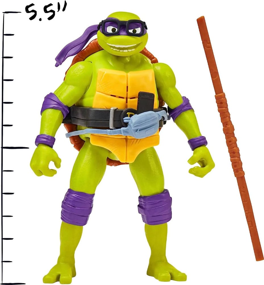Teenage Mutant Ninja Turtles: Mutant Mayhem Ninja Shouts Action Figure Donatello 14 cm  0043377833529