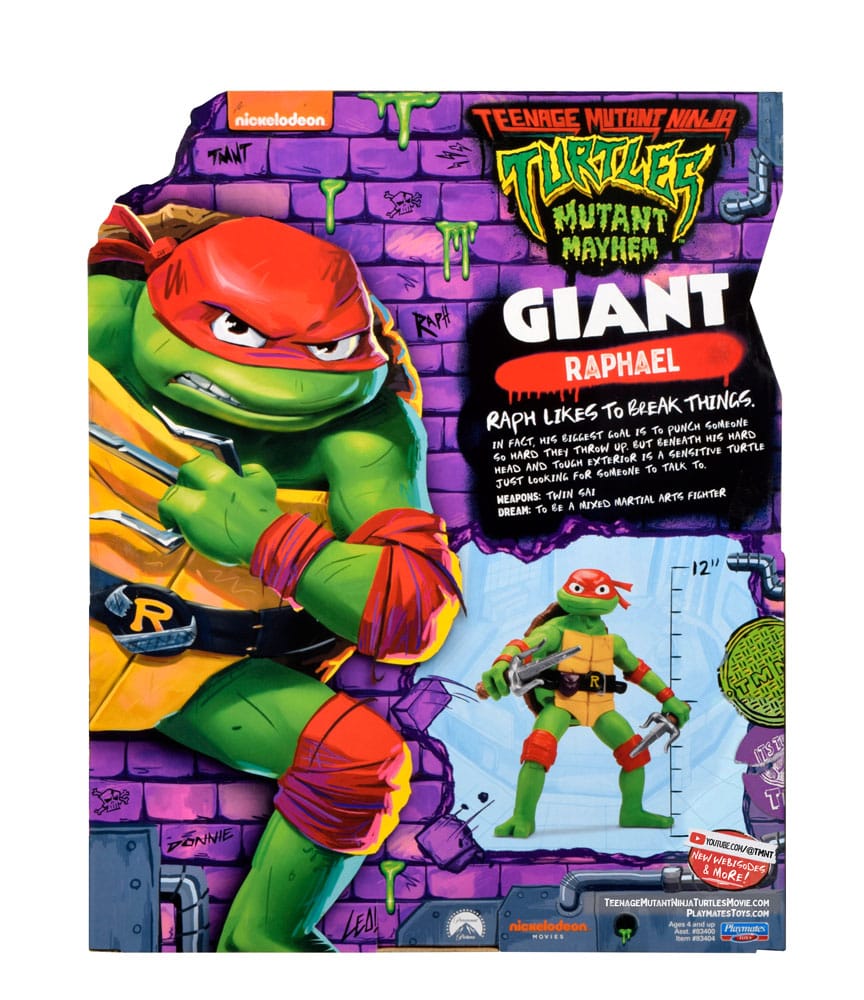 Teenage Mutant Ninja Turtles: Mutant Mayhem Action Figure Giant Raphael 30 cm  043377834045