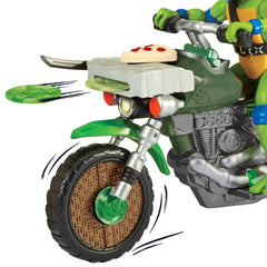 Teenage Mutant Ninja Turtles: Mutant Mayhem Drive N Kick Action Figure Leonardo & Motorcycle 11 cm  0043377834311