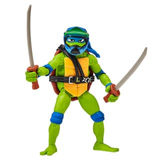 Teenage Mutant Ninja Turtles: Mutant Mayhem Drive N Kick Action Figure Leonardo & Motorcycle 11 cm  0043377834311