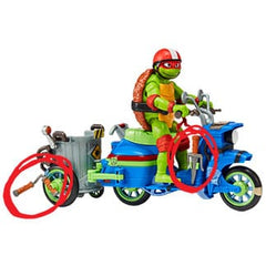 Teenage Mutant Ninja Turtles: Mutant Mayhem Action Figure Raphael & Scooter with Sidecar 11 cm  0043377834328