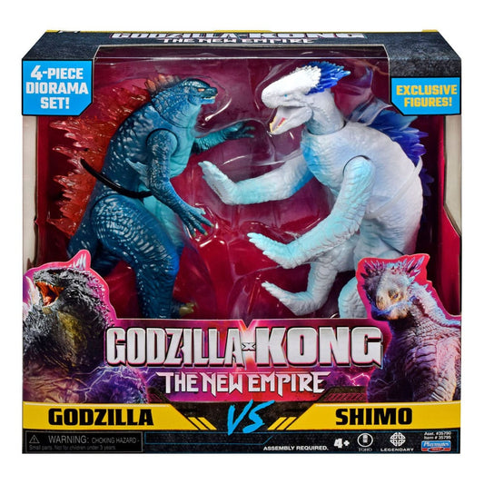 Godzilla x Kong: The New Empire Diorama 2-Pack Godzilla vs Shimo 15 cm 0043377357957