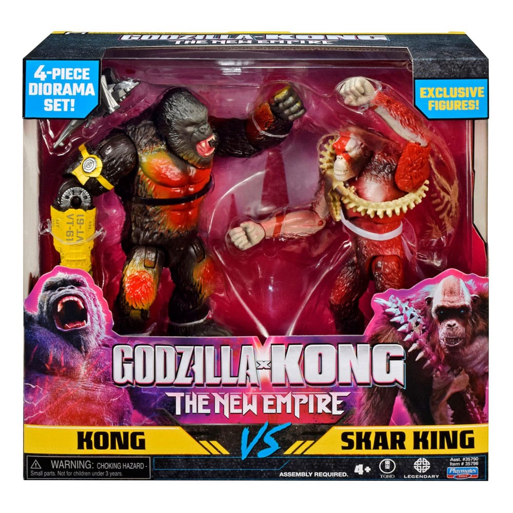 Godzilla x Kong: The New Empire Diorama 2-Pack Kong vs Skar 15 cm 043377357964