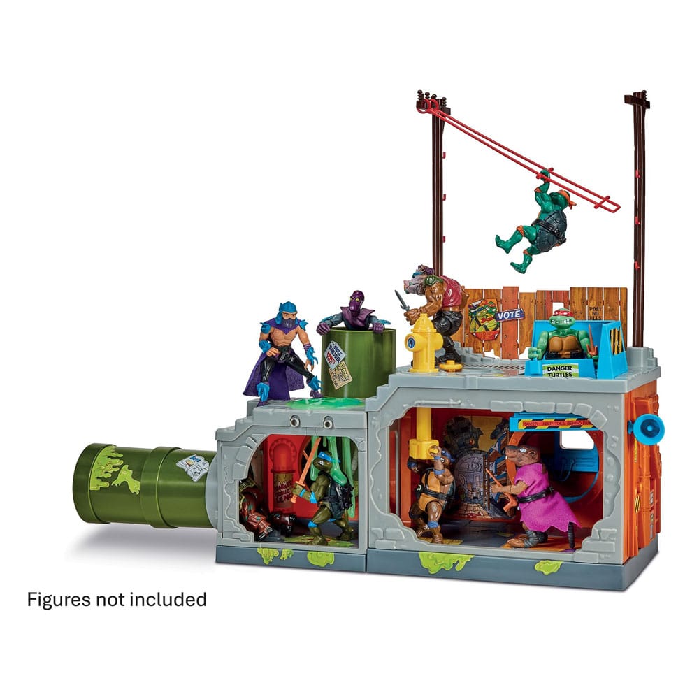 Teenage Mutant Ninja Turtles Building Secret Sewer Lid Playset Mutant Module heo EU Exclusive 30 cm  043377812999