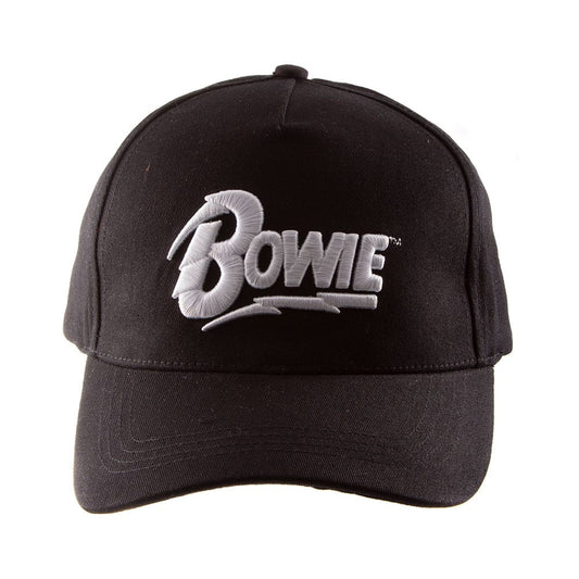 David Bowie Curved Bill Cap High Build Logo 5056463480526