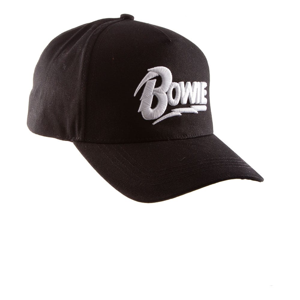 David Bowie Curved Bill Cap High Build Logo 5056463480526