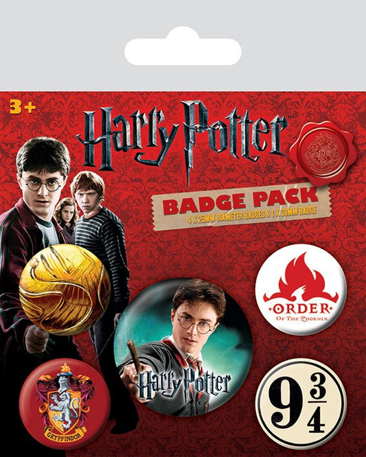 Harry Potter Pin-Back Buttons 5-Pack Gryffindor 5050293804866