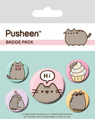 Pusheen Pin-Back Buttons 5-Pack Pusheen Says Hi 5050293806242