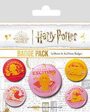 Harry Potter Pin-Back Buttons 5-Pack Witty Witchcraft 5050293807959