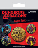 Dungeons & Dragons Pin-Back Buttons 5-Pack Beastly 5050293808000
