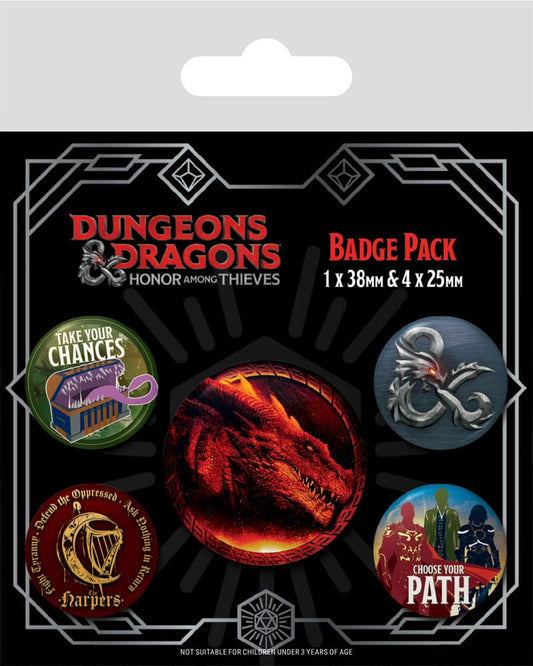 Dungeons & Dragons Pin-Back Buttons 5-Pack Movie 5050293808031