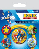 Sonic the Hedgehog Pin-Back Buttons 5-Pack Speed Team 5050293808048