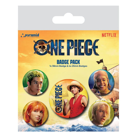 One Piece Pin-Back Buttons 5-Pack The Straw Hats 5050293808277