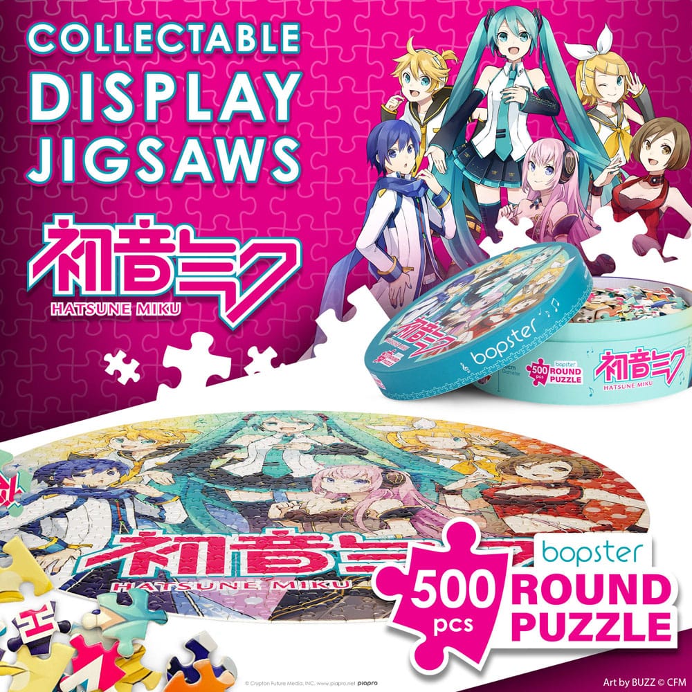 Hatsune Miku Jigsaw Puzzle Round 500 pieces 5060459746626