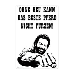Bud Spencer Tin Sign Pferd Faust 20 x 30 cm 4250778167634