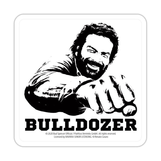 Bud Spencer Tin coasters Bulldozer 10 x 10 cm 4250778167962