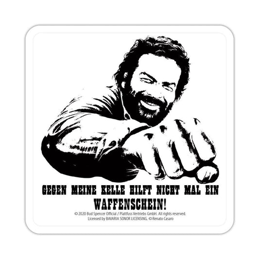 Bud Spencer Tin coasters Kelle 10 x 10 cm 4250778167993