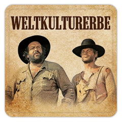 Bud Spencer & Terence Hill Tin coasters Weltkulturerbe 10 x 10 cm 4250778143904