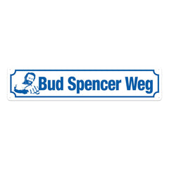 Bud Spencer Tin Sign Bud Spencer Weg 46 x 10 cm 4250778167474