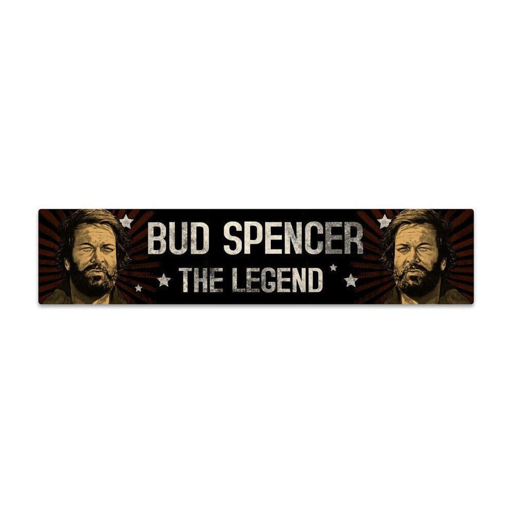 Bud Spencer Tin Sign with Magnet The Legend 16 x 3,5 cm 4250778167894