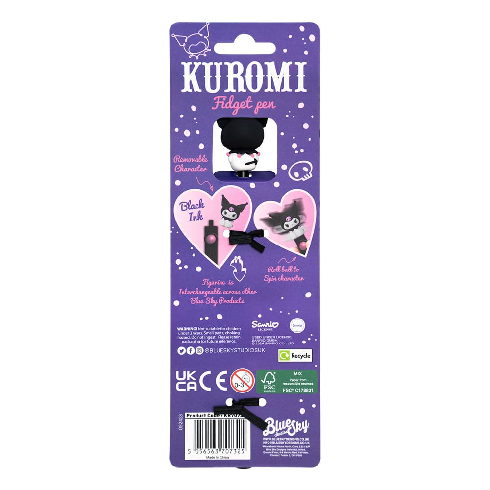 Sanrio Fidget Pen Kuromi 5056563707325