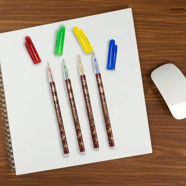 Harry Potter Gel Pens 4-Pack Colourful Crest  5056563712640