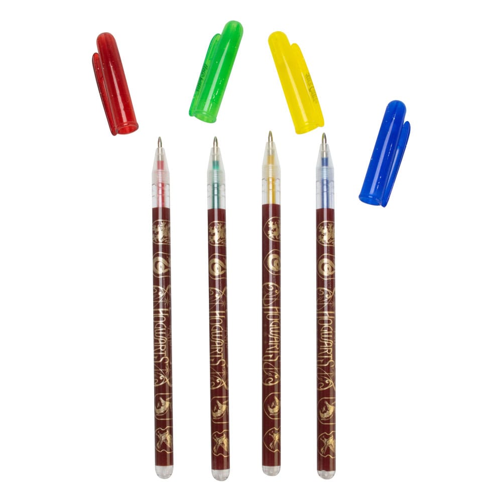 Harry Potter Gel Pens 4-Pack Colourful Crest  5056563712640