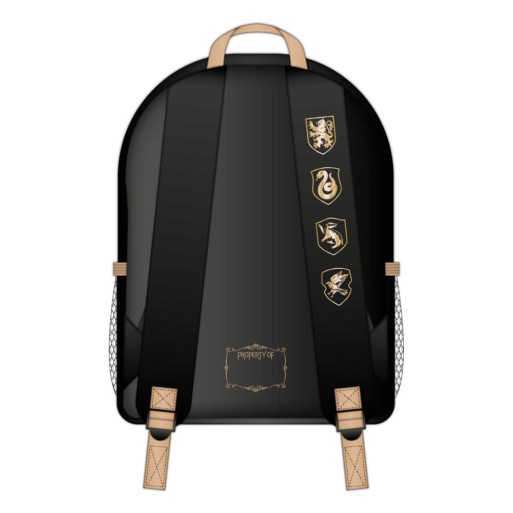 Harry Potter Core Backpack Black & Camel Hogwarts 5056563713258