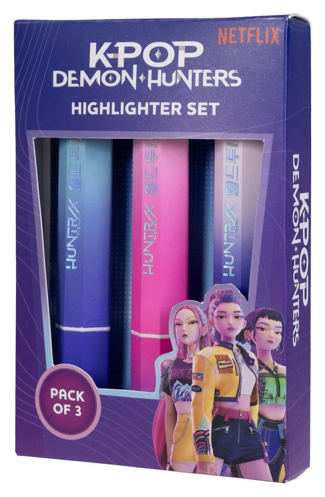 KPop Demon Hunters Highlighters 3-Pack Huntr/x 5056563710981