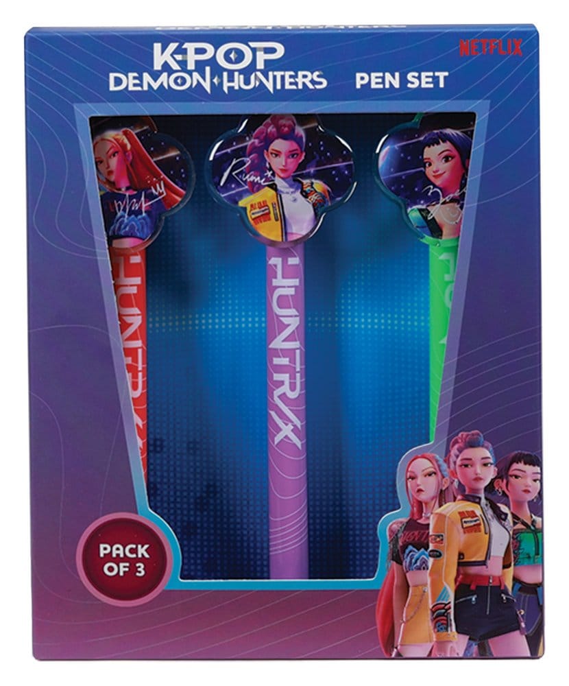 KPop Demon Hunters 3-Pack Pens  5056563711179