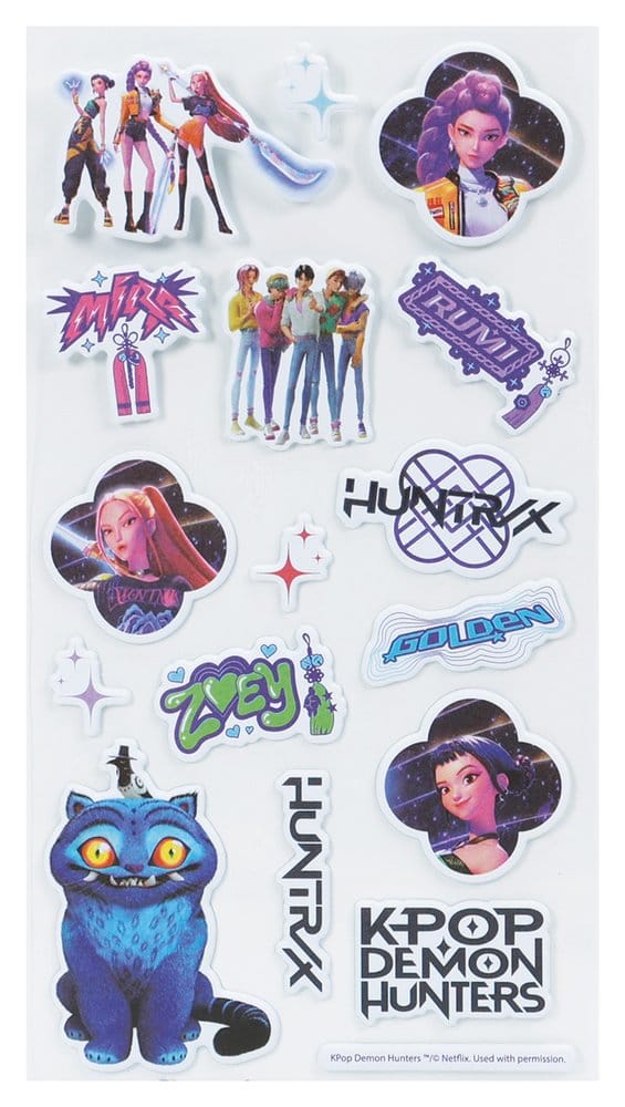 KPop Demon Hunters Sticker Set Puff 5056563711438