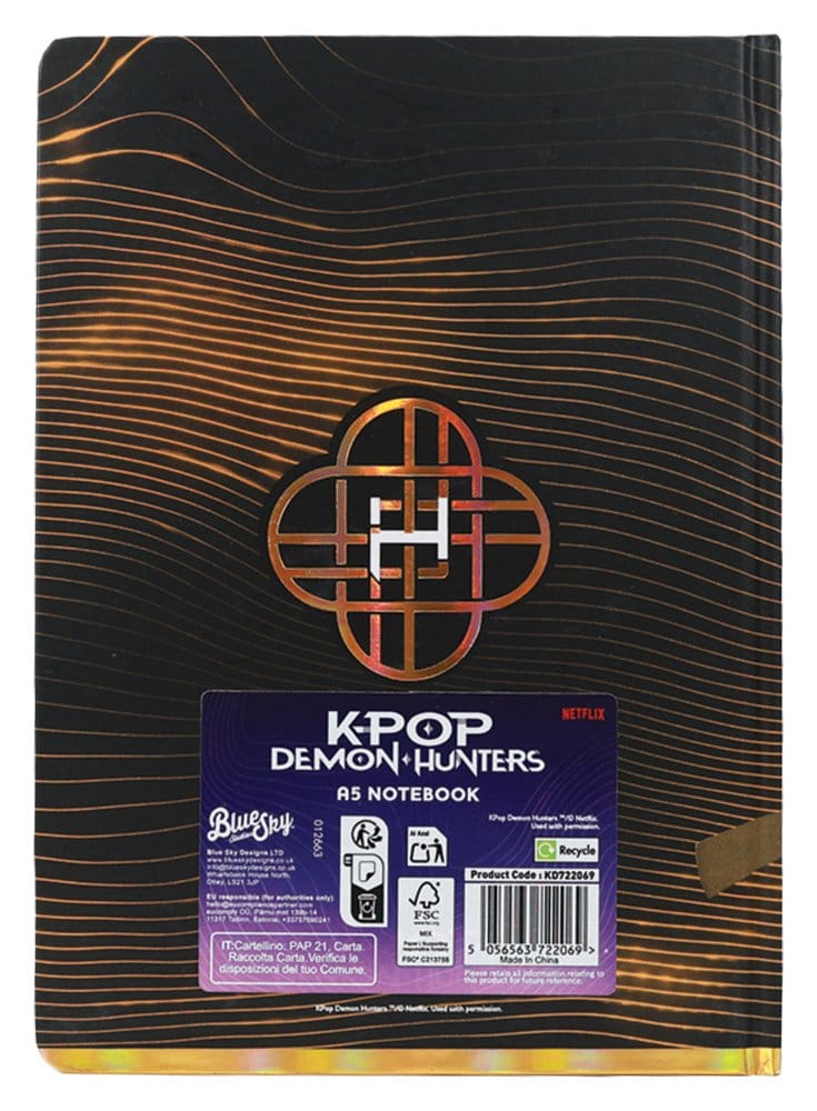 KPop Demon Hunters A5 Notebook Golden 5056563722069