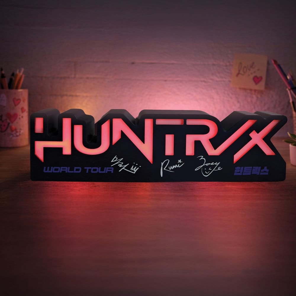 KPop Demon Hunters Lamp Huntr/x Logo 5056563722205