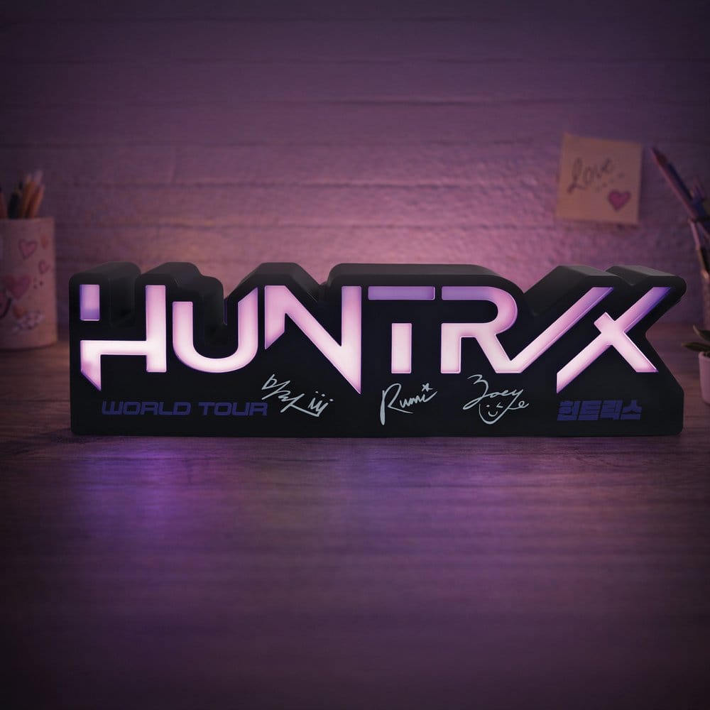 KPop Demon Hunters Lamp Huntr/x Logo 5056563722205