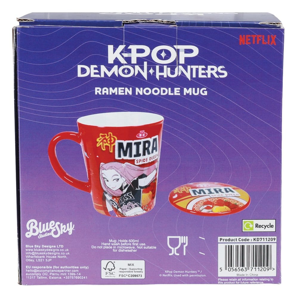 Kpop Demon Hunters Mug with lid Huntr/x Ramen 5056563723752