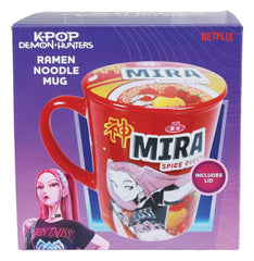 Kpop Demon Hunters Mug with lid Huntr/x Ramen 5056563723752