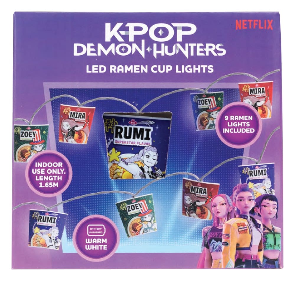 KPop Demon Hunters String Lights Ramen 5056563723820