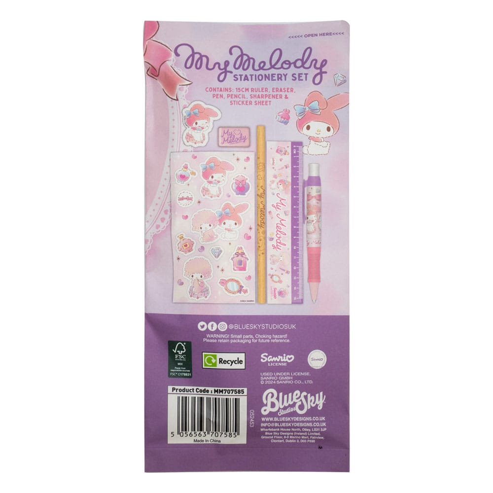 Sanrio Stationery Set 6-Pack My Melody 5056563707585