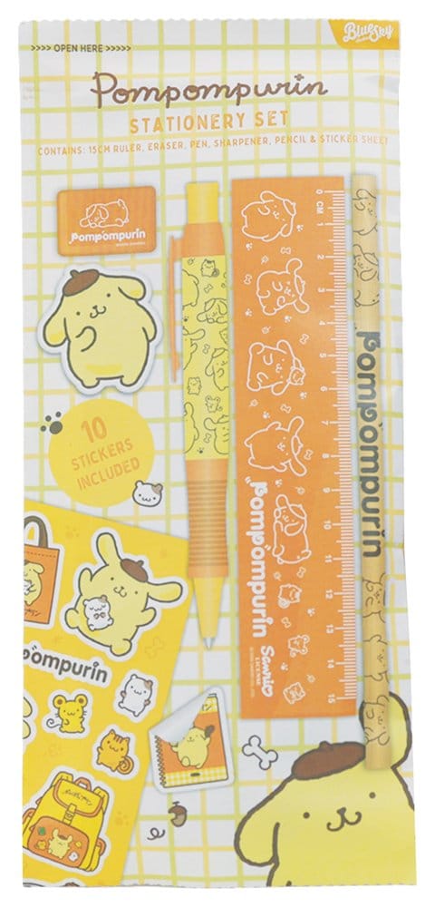 Sanrio Stationery Set 6-Pack Pompompurin 5056563710158