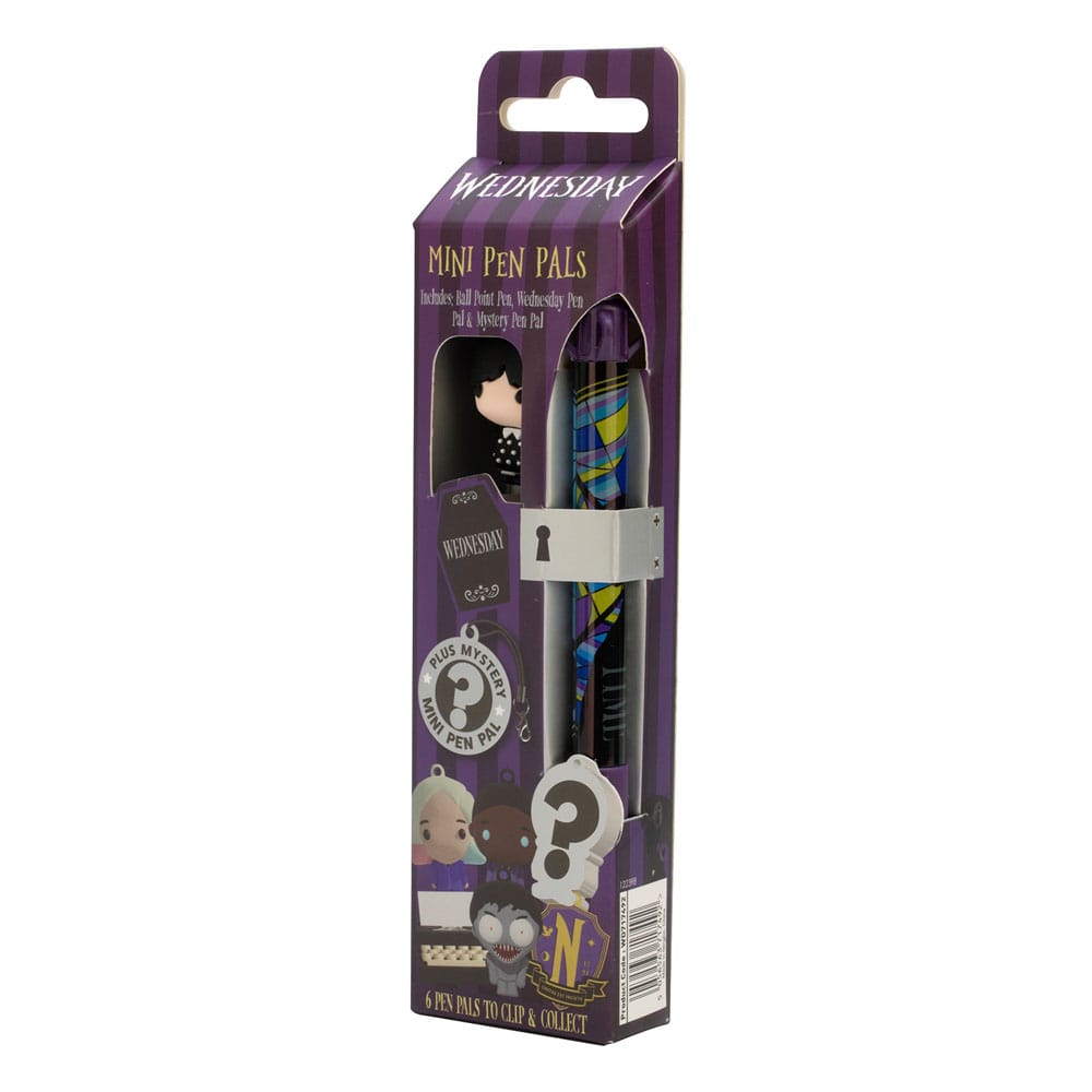 Wednesday Mini Pen Pal Pen & Pen Dangler Set 5056563717492