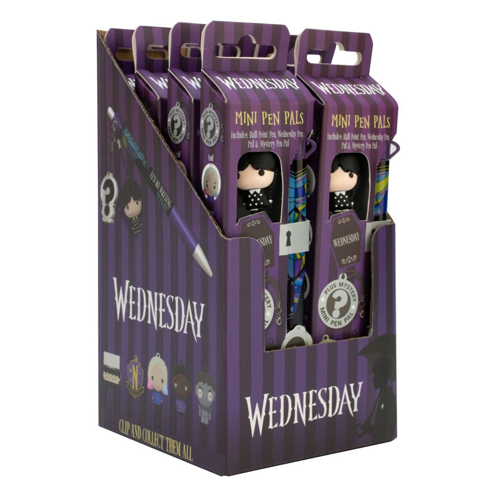 Wednesday Mini Pen Pal Pen & Pen Dangler Set 5056563717492