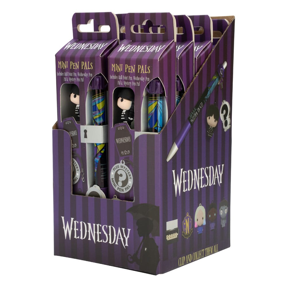 Wednesday Mini Pen Pal Pen & Pen Dangler Set 5056563717492