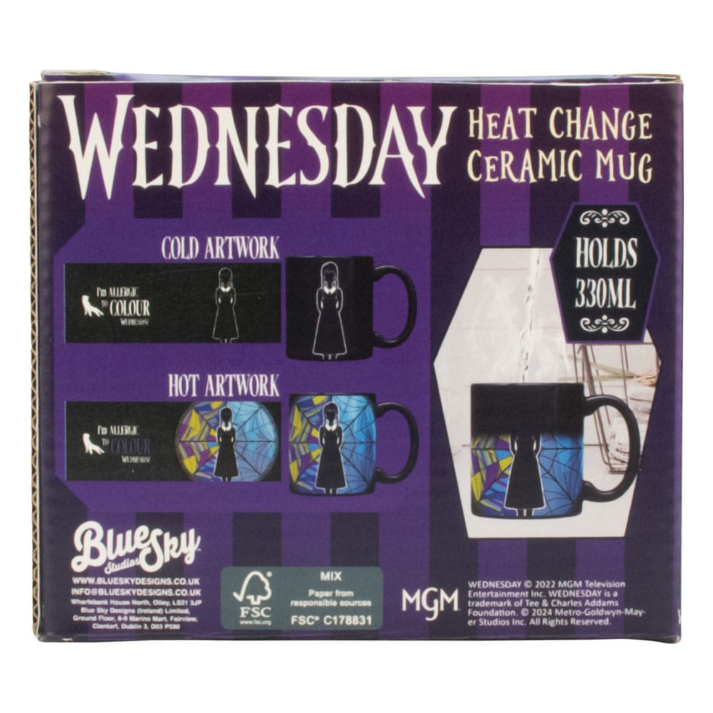 Wednesday Heat Change Mug Ophelia Window 330 ml 5056563717690